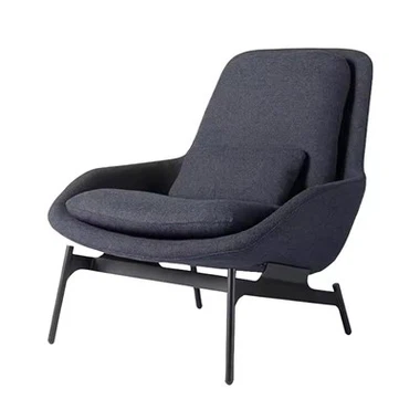 Nordic Modern Black Living Room Hotel atpūtas krēsls